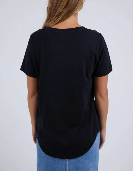 Foxwood - BLOOM TEE - WASHED BLACK