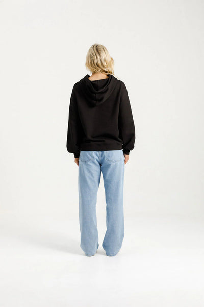 Homelee ALPINE ELLIOT HOODIE - Black w Gold X
