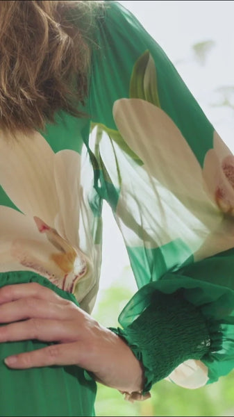 CURATE - DREAMING OF SPRING DRESS - GREEN ORCHID