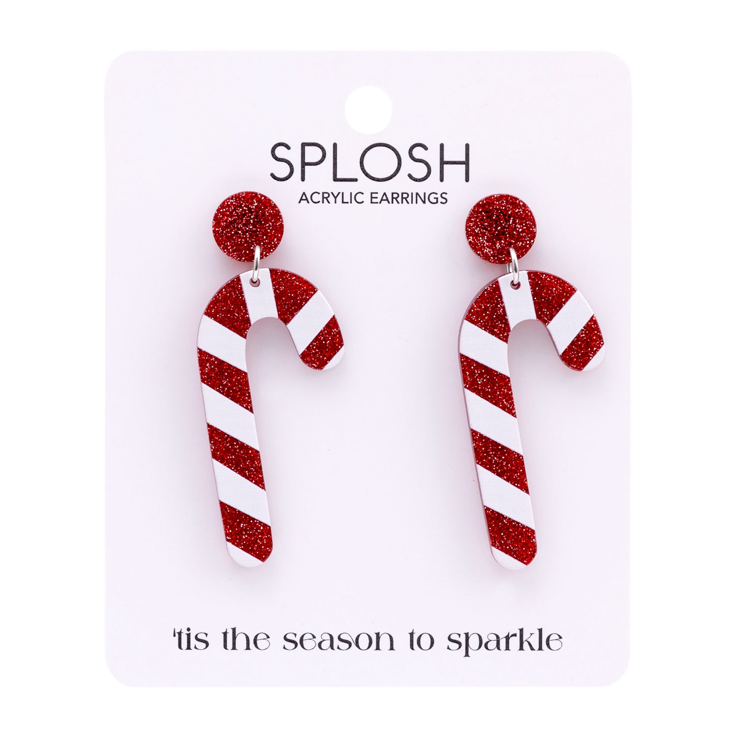 SPLOSH - Christmas Candy Cane Earrings
