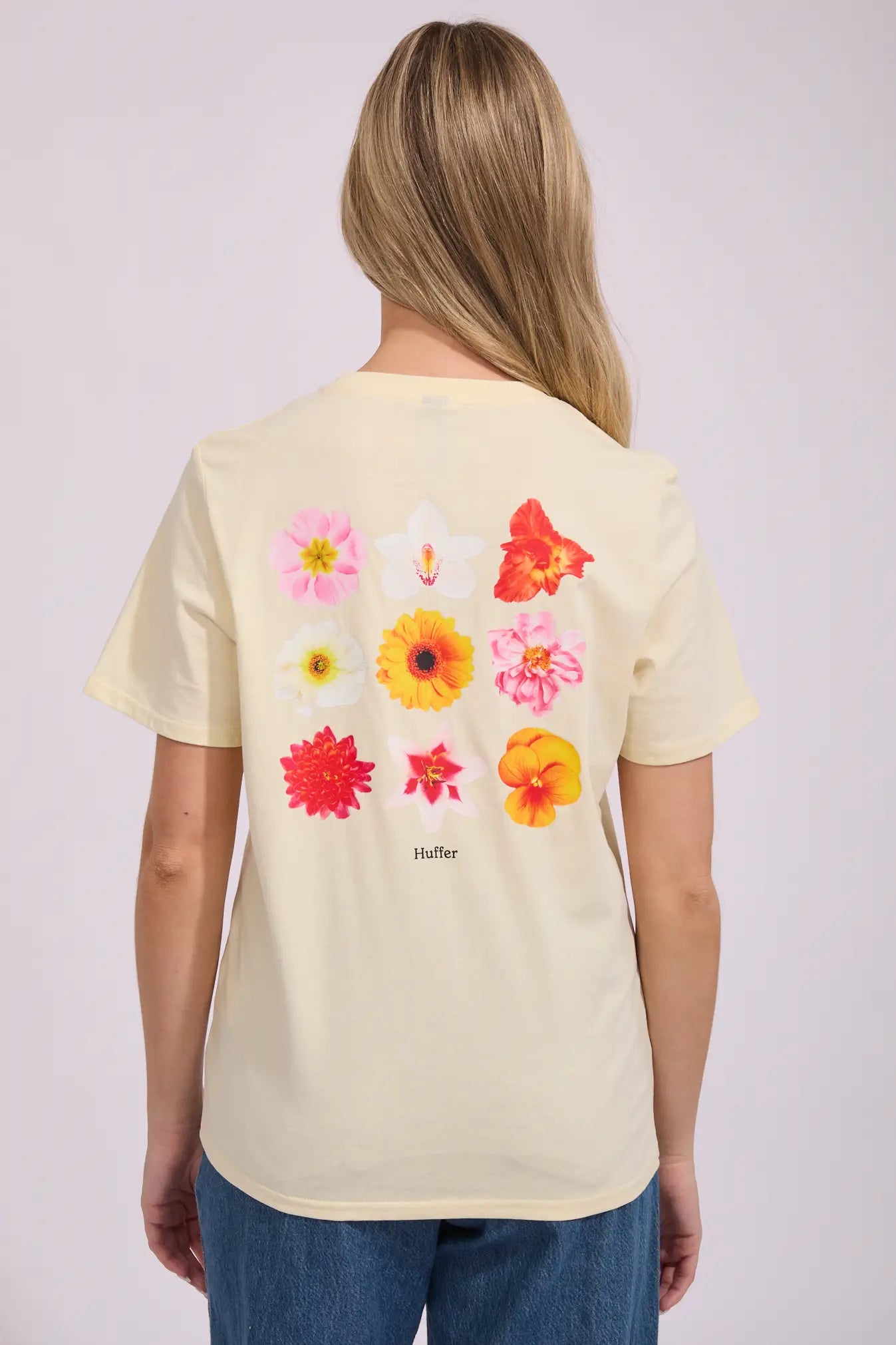 HUFFER CLASSIC TEE 170/DAISY CHAIN - BUTTER