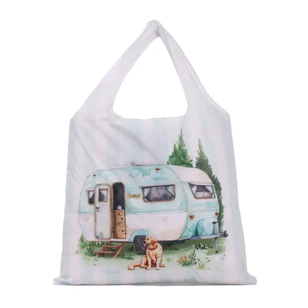 SPLOSH - CARAVAN FOLDABLE SHOPPING BAG - BLUE