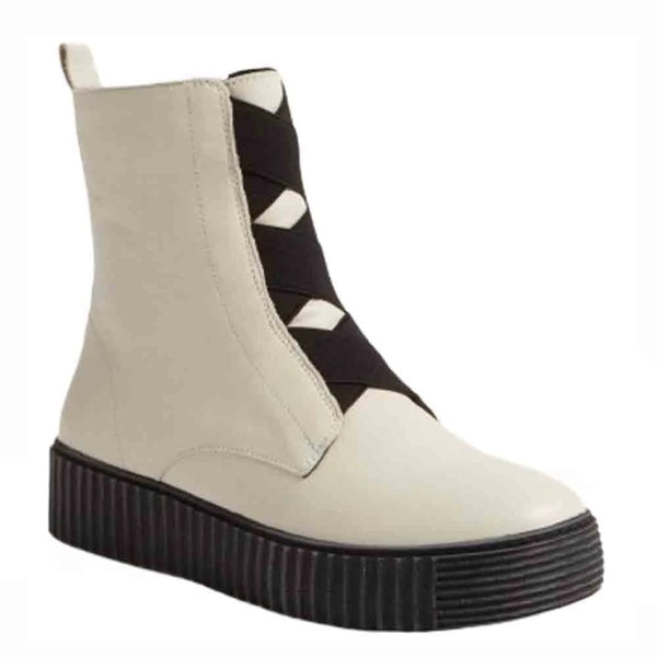 ALFIE & EVIE - DATE - ANKLE BOOTS - STONE LEATHER