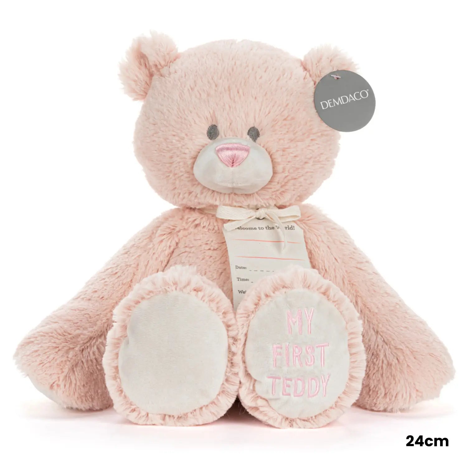 DEMDACO MY FIRST TEDDY - PINK 24CM