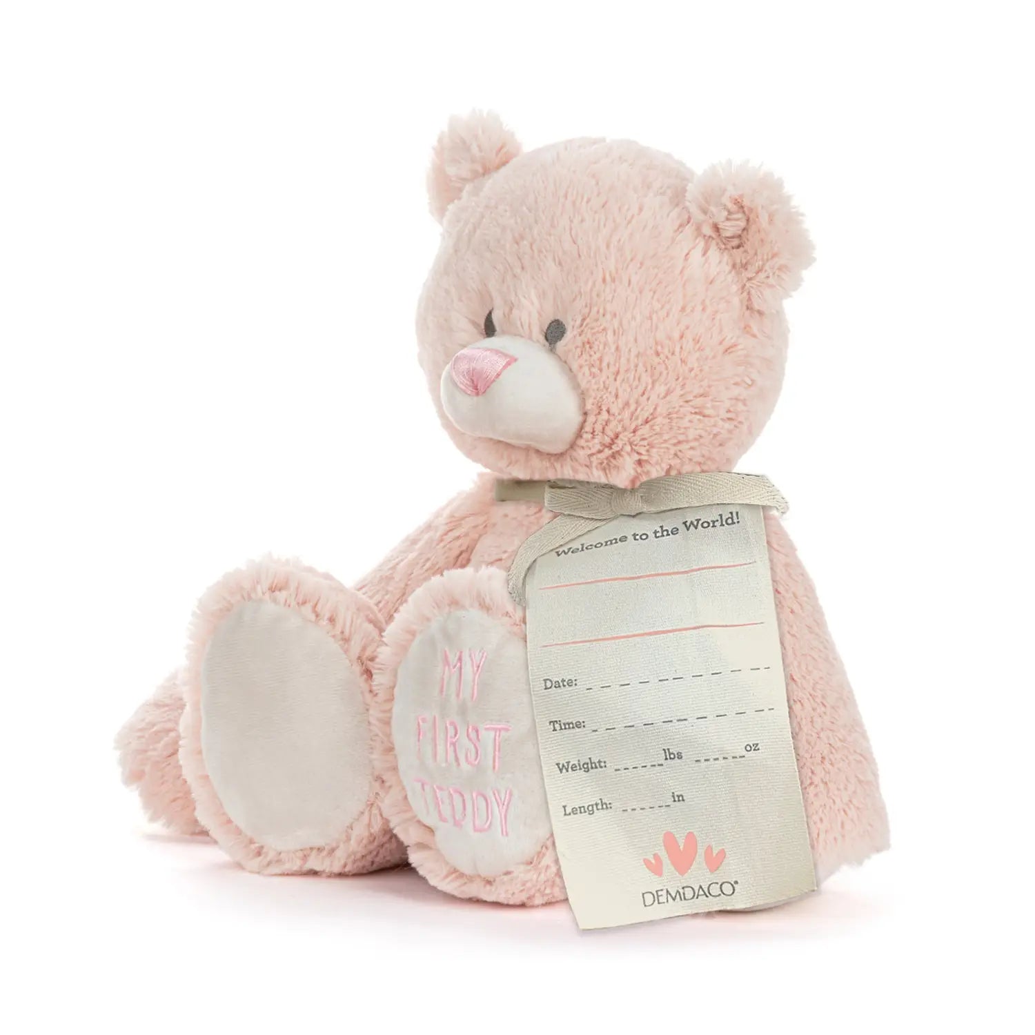 DEMDACO MY FIRST TEDDY - PINK 24CM