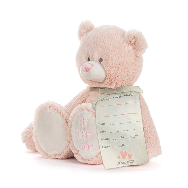 DEMDACO MY FIRST TEDDY - PINK 24CM