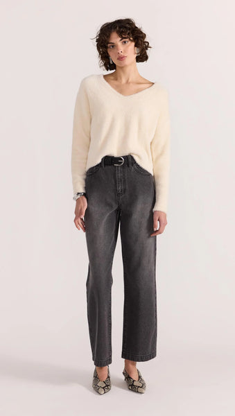 STAPLE THE LABEL - EMBER FLUFFY KNIT JUMPER - CREAM