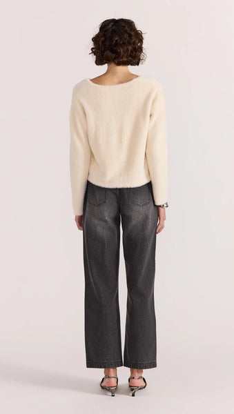 STAPLE THE LABEL - EMBER FLUFFY KNIT JUMPER - CREAM