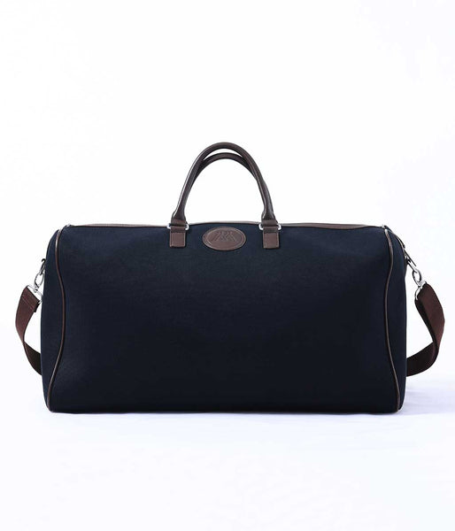 MM Linen ENZO WEEKENDER BAG - BLACK/COFFEE