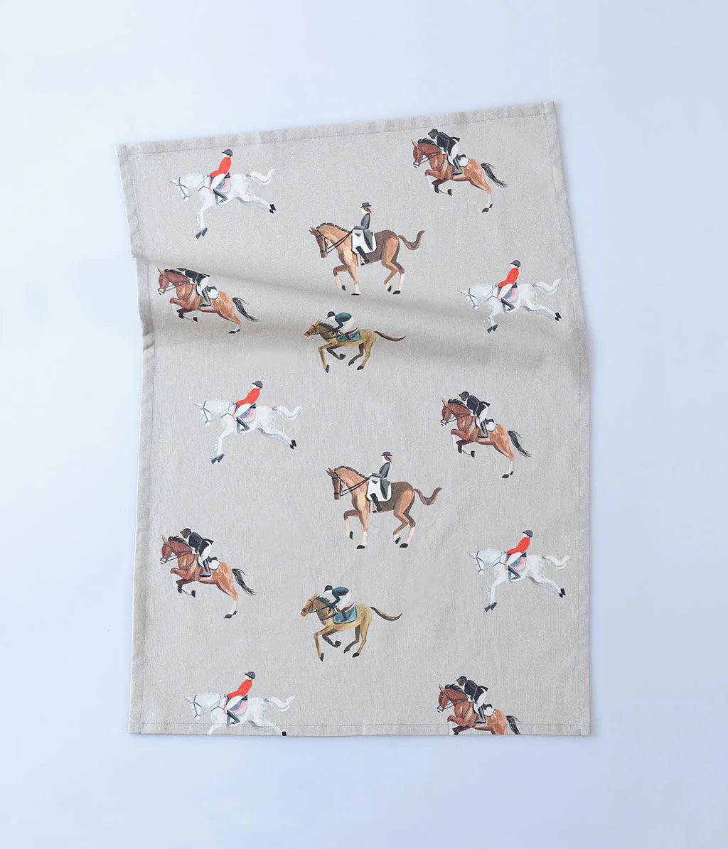 MM Linen EQUESTRIAN Tea Towel
