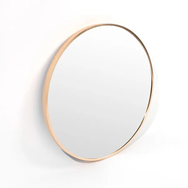 Bella Round Wall Mirror 60 cm, BRASS