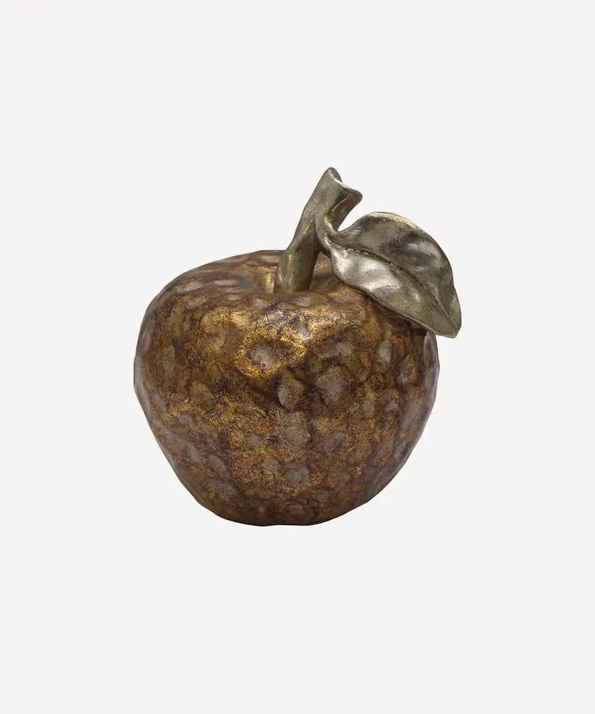 French Country  -  GOLD APPLE ORNAMENT