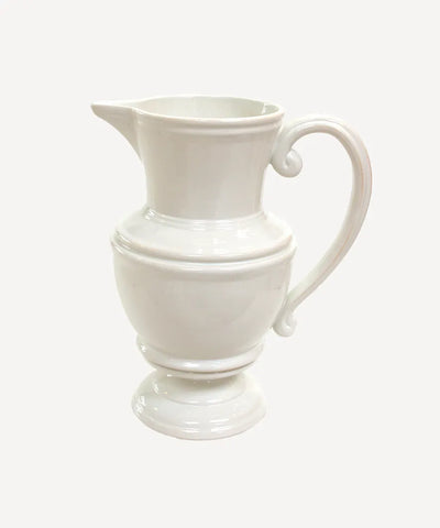 FRENCH COUNTRY - WHITE PITCHER - LARGE