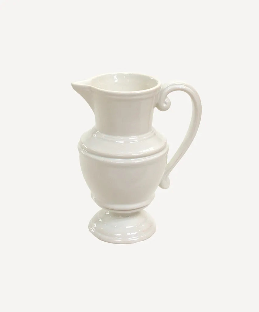 FRENCH COUNTRY - WHITE PITCHER - SMALL