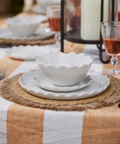 French Country PETAL CEREAL BOWL