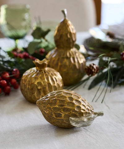 French Country  -  GOLD LEMON ORNAMENT