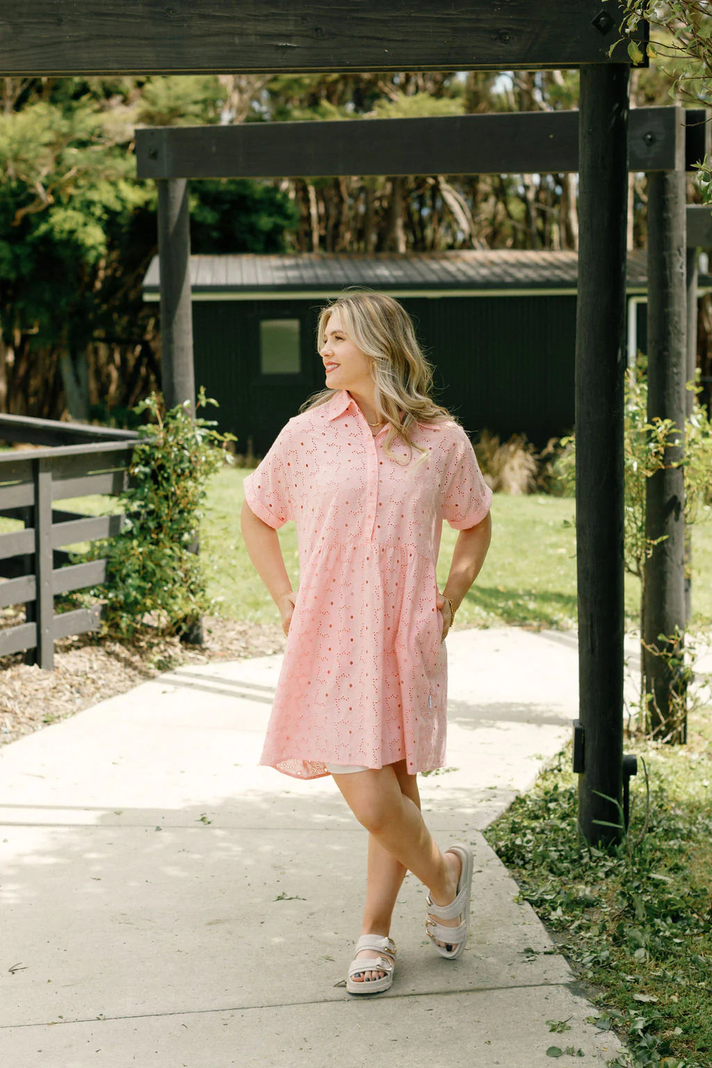 Homelee LOLO DRESS - PINK BLOOMS