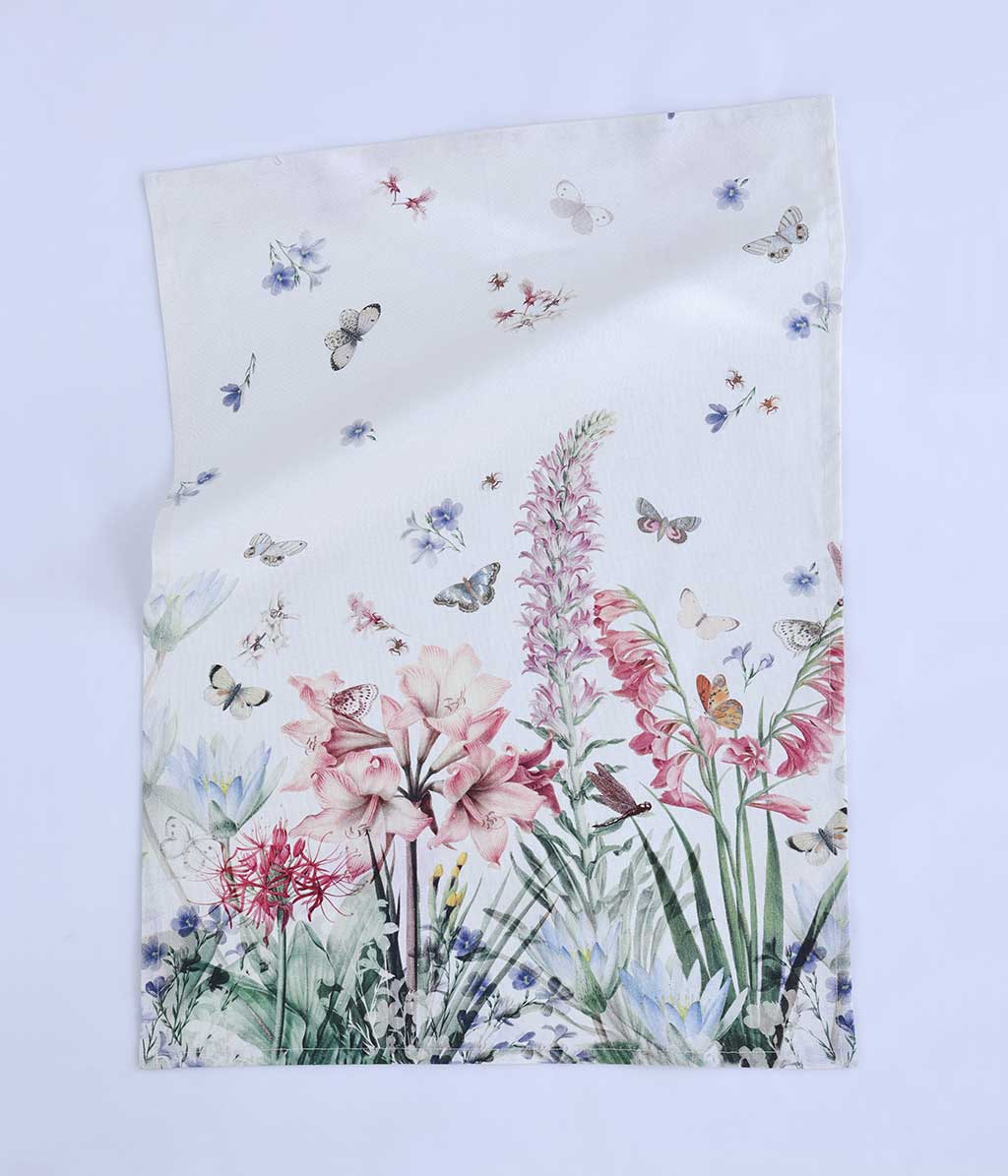 MM Linen FLEUR Tea Towel