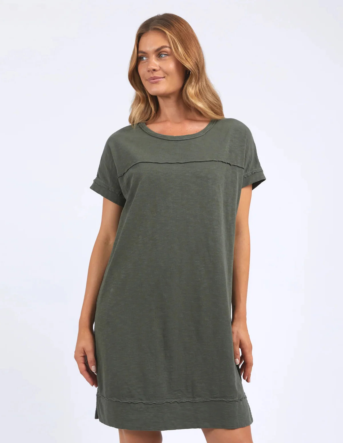 Foxwood - ALLISON TEE DRESS - KHAKI