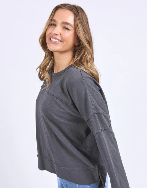 Foxwood - JAYNE THROW ON TOP - CHARCOAL