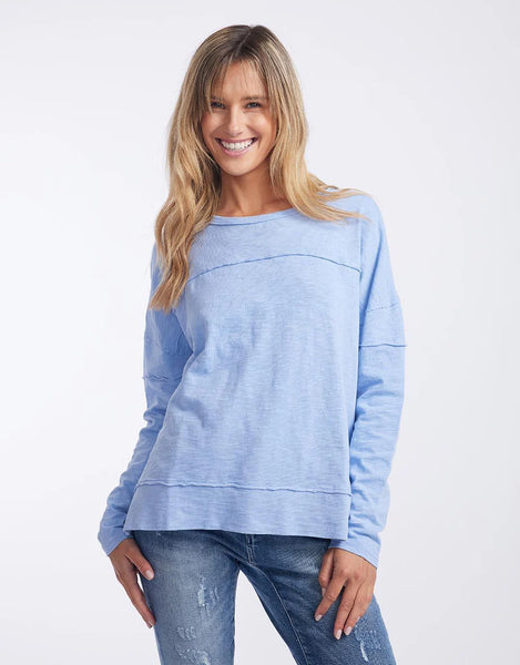 Foxwood - JAYNE THROW ON TOP - LIGHT BLUE