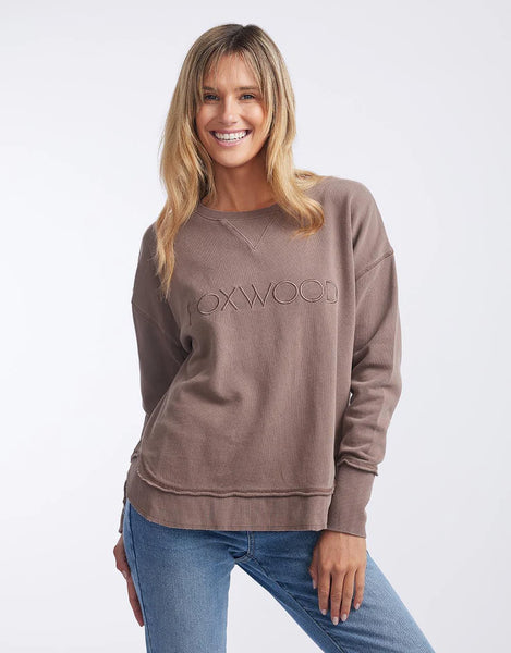 Foxwood - Simplified Crew - CHOCOLATE BROWN