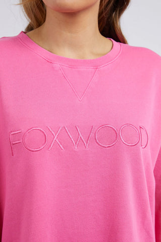 Foxwood - Simplified Crew - BRIGHT PINK