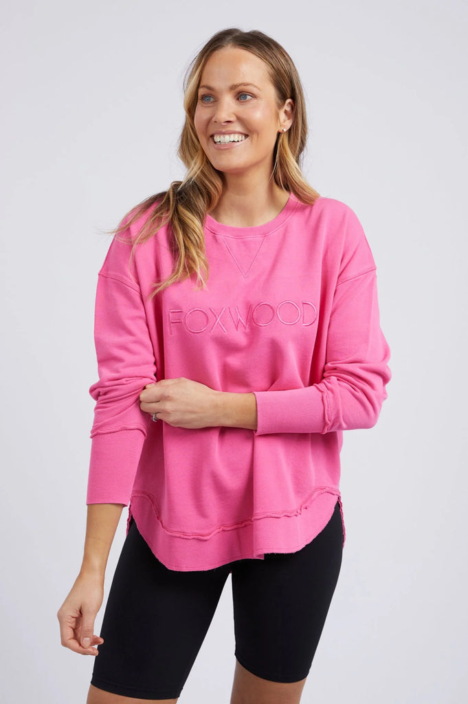 Foxwood - Simplified Crew - BRIGHT PINK