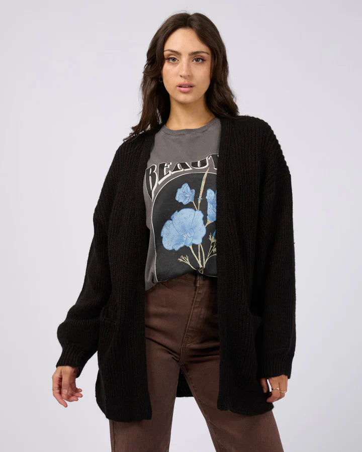 AAE Franco Knit Cardi - Black