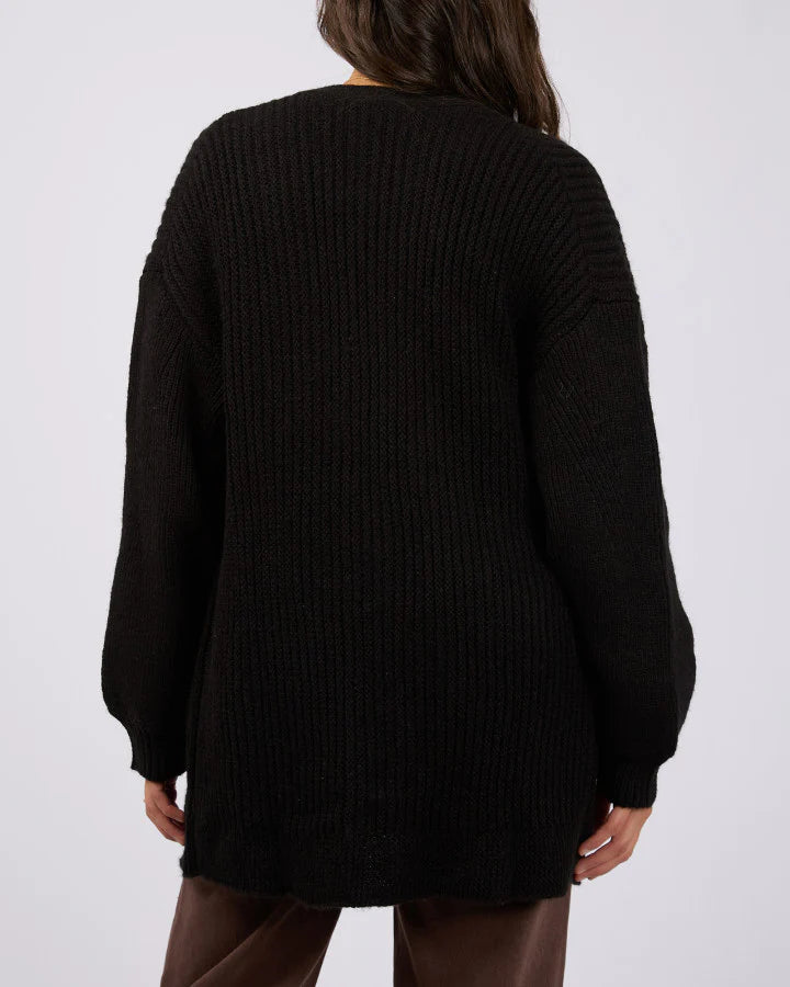 AAE Franco Knit Cardi - Black