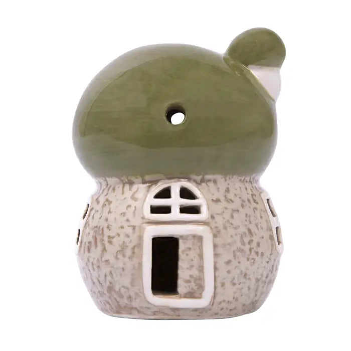 SPLOSH - WHIMSICAL GARDEN CERAMIC MOONDROP MUSHROOM LIGHT UP HOUSE