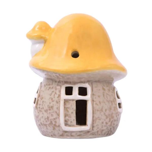 SPLOSH - WHIMSICAL GARDEN CERAMIC MISTY MUSHROOM LIGHT UP HOUSE