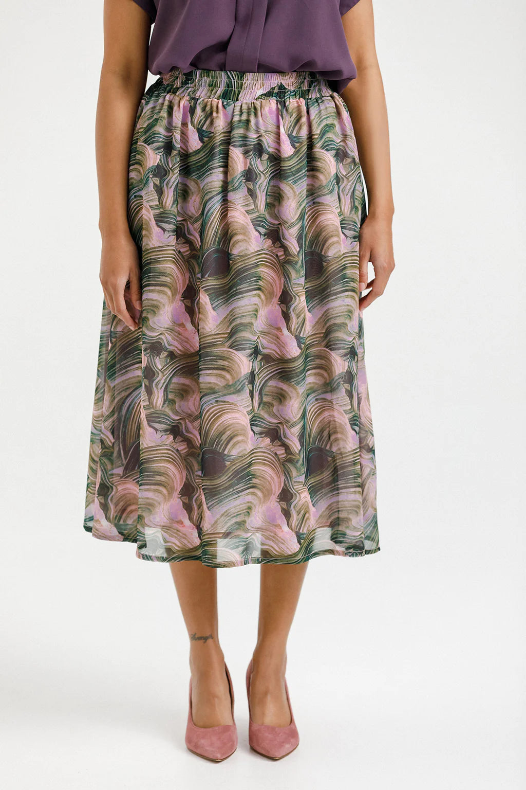 Home-Lee  Delilah Skirt - Bloom Swirl