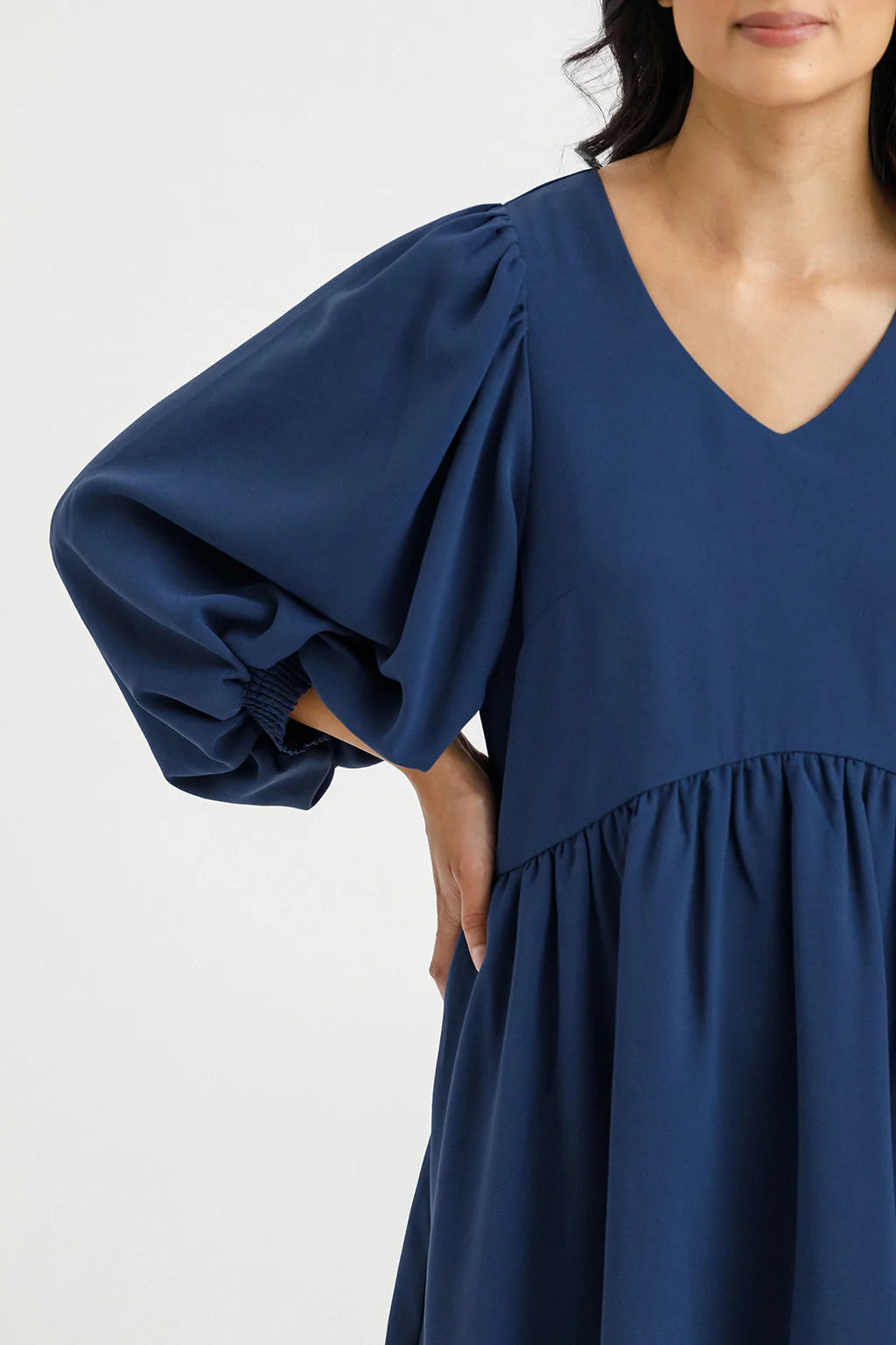 Home Lee  - MOLLY DRESS - INDIGO BLUE