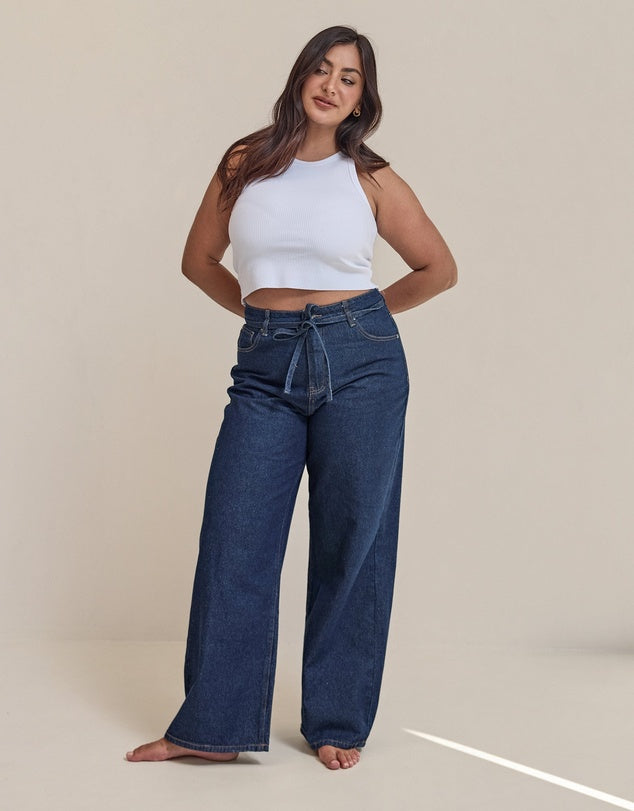 ALL ABOUT EVE - GIA HIGH RISE BAGGY JEANS - DENIM