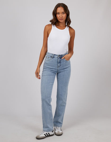 Silent Theory - MILA COMFORT STRAIGHT JEANS - LIGHT BLUE