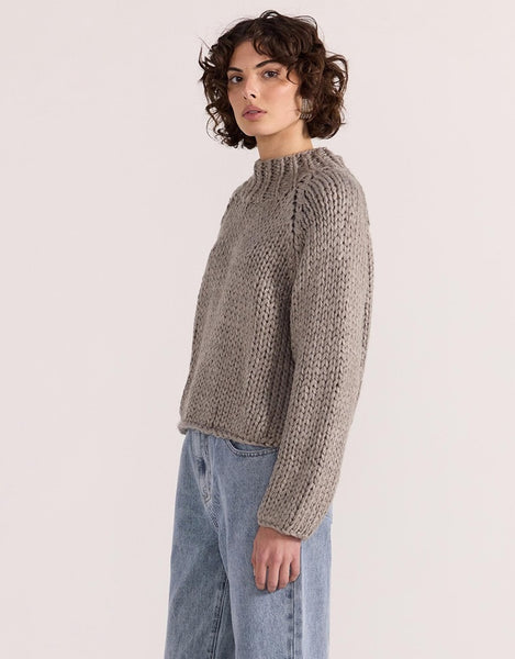 STAPLE THE LABEL - MONTE CHUNKY JUMPER - CHARCOAL