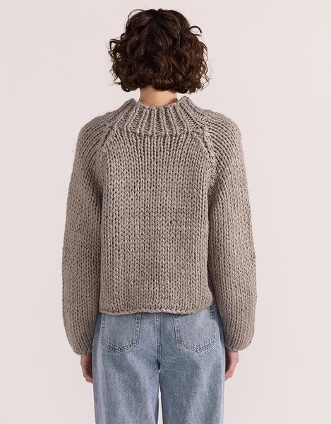 STAPLE THE LABEL - MONTE CHUNKY JUMPER - CHARCOAL