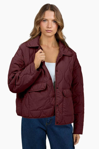 Silent Theory - ARCHER STITCHED JACKET - CHERRY