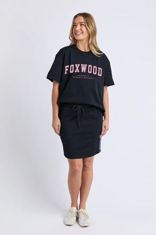 Foxwood - INTERVAL TEE - NAVY/NEON PINK