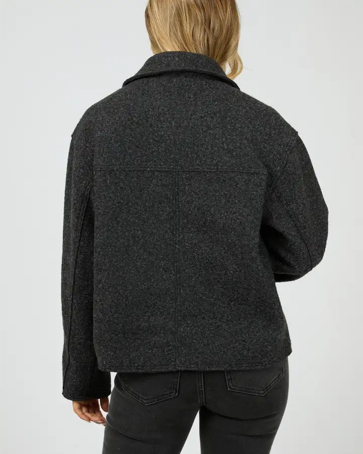ALL ABOUT EVE LANE JACKET - WASHED BLACK