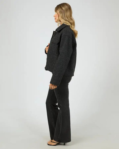 ALL ABOUT EVE LANE JACKET - WASHED BLACK