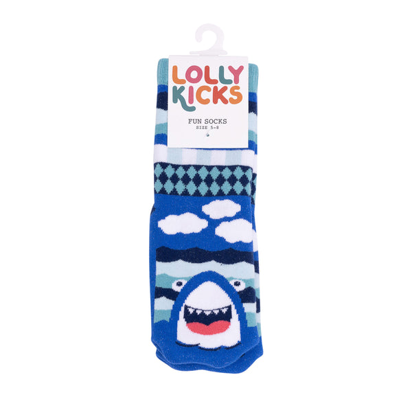 Splosh Lolly Kicks Shark Socks