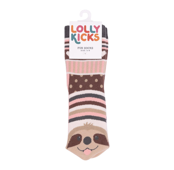 Splosh Lolly Kicks Sloth Socks