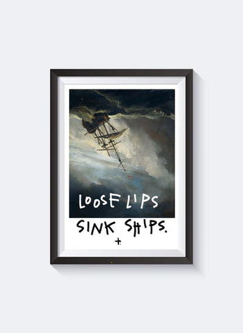 FEDERATION - PRINT - LOOSE LIPS PRINT - BLACK