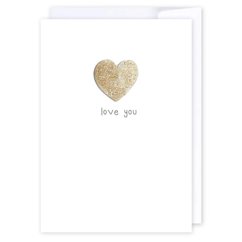 icandy card - LOVE YOU - GOLD HEART
