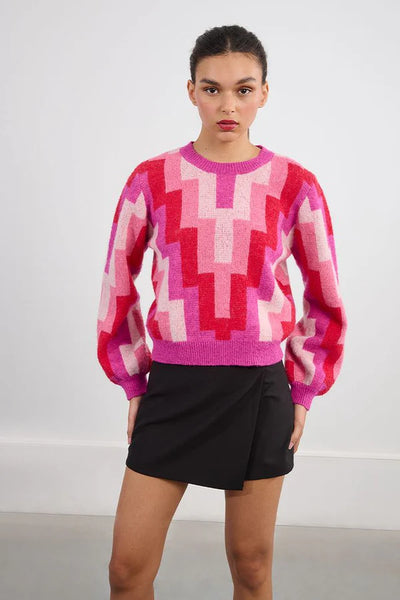 LILI SIDONIO - KNITTED SWEATER - FUCHSIA