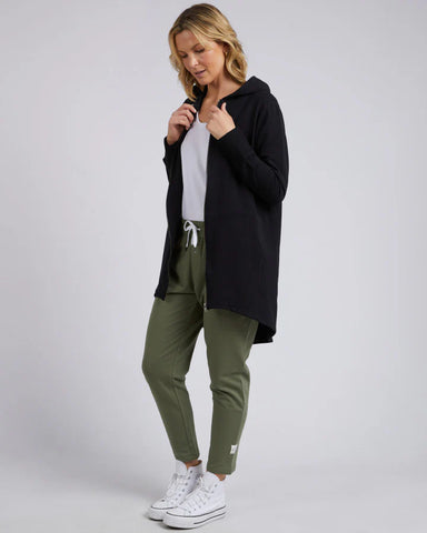 ELM  - MARA ZIP HOODIE - BLACK