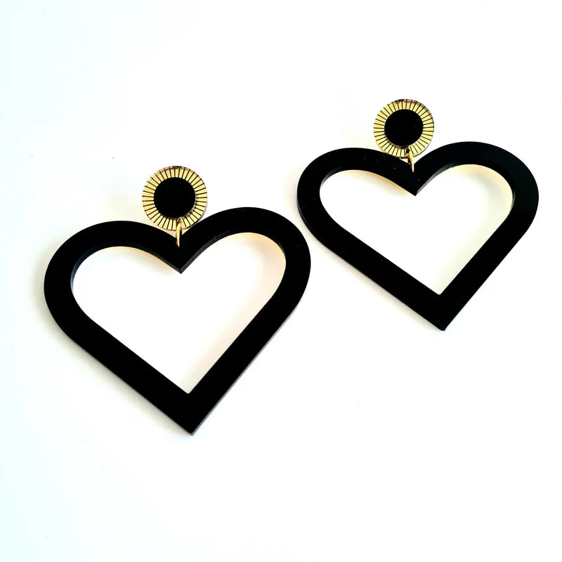 LOVER LOVER Earrings  - MARGO LUXE BLACK/GOLD