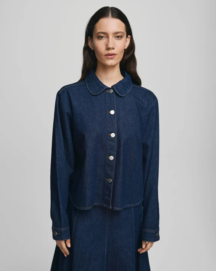 MSCH - ADNA ELENA SHIRT - DARK BLUE WASH